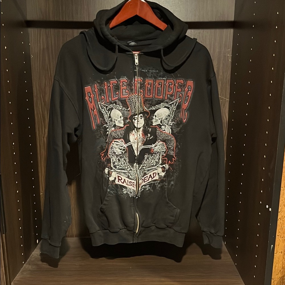 Black Alice Cooper Graphic Hoodie